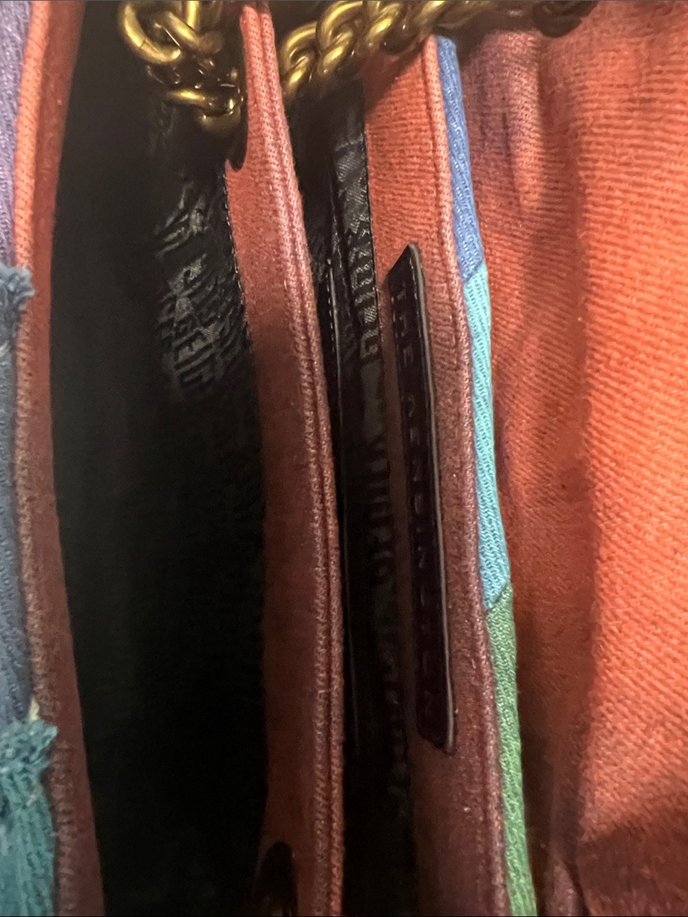 NWT Kurt Geiger Kensington Rainbow Denim Shoulder Bag - Picture 10 of 12